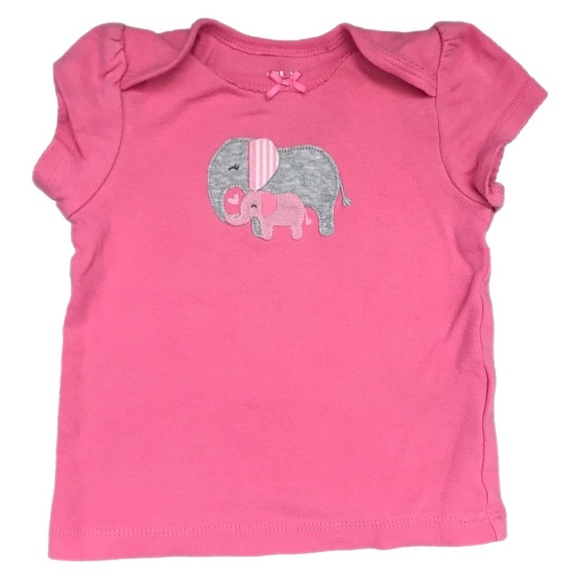 🌸5/$10🌸Child of Mine adorable elephant t-shirt 6-9M🌸 - Picture 1 of 3